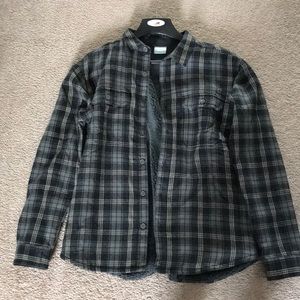 Columbia wool flannel, fleece-lined